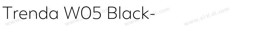 Trenda W05 Black字体转换